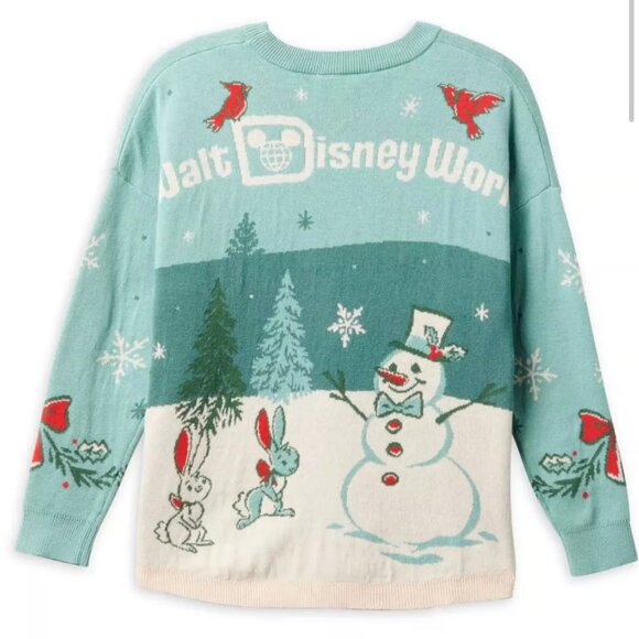 SPIRIT JERSEY Tops - Disney Parks Mickey Mouse Christmas Spirit Jersey Green Sweater NWT Large
